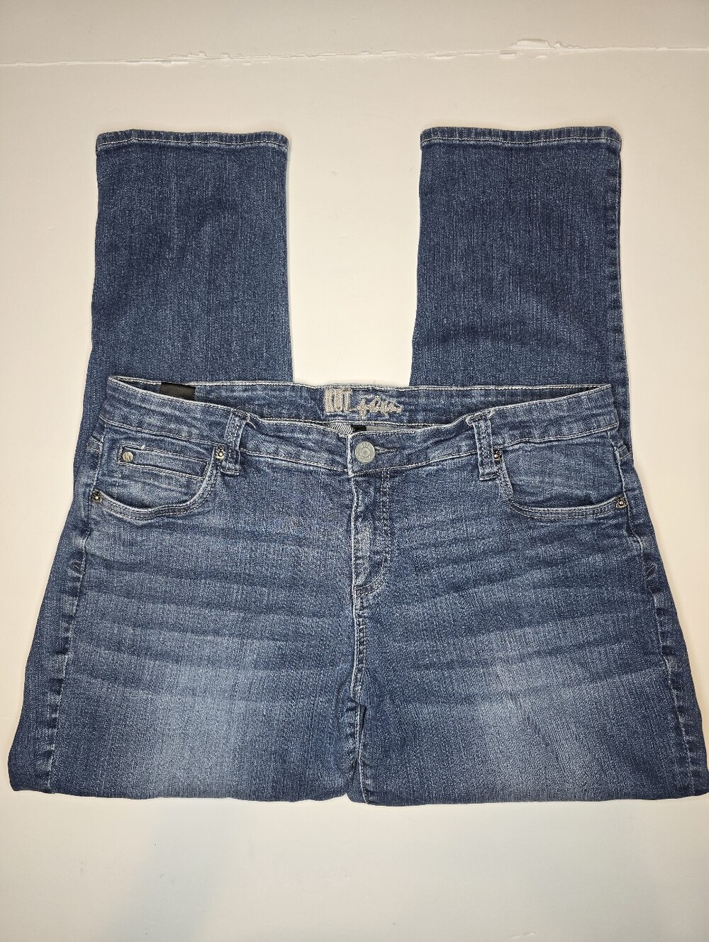 KUT from the Kloth Catherine Boyfriend Jeans 16W Medium Wash Stretch KP570 Plus